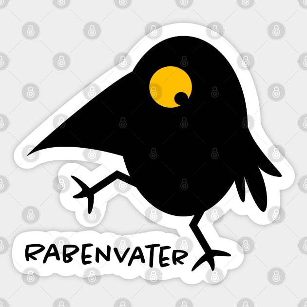 Raven-raven father Sticker by spontania